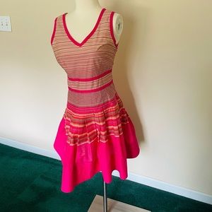 Liz Claiborne Green Sleeveless Pleated Dress Sz 4